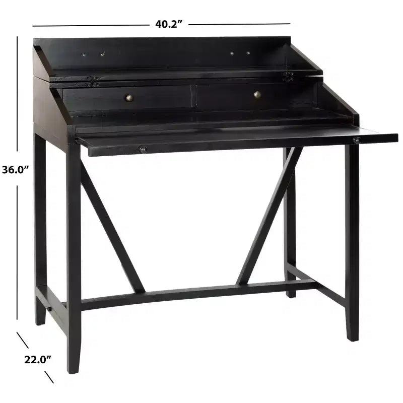 Bureau d'écriture Wyatt avec plateau coulissant - AMH6509 - Safavieh Couture