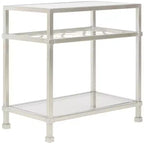 Table d'appoint en verre Hanzel Gold Leaf - AMH8312 - Safavieh Couture