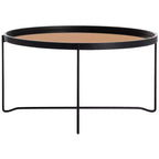 Table basse Ruby Tray Top - Or rose/Noir - Safavieh