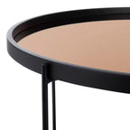 Table basse Ruby Tray Top - Or rose/Noir - Safavieh