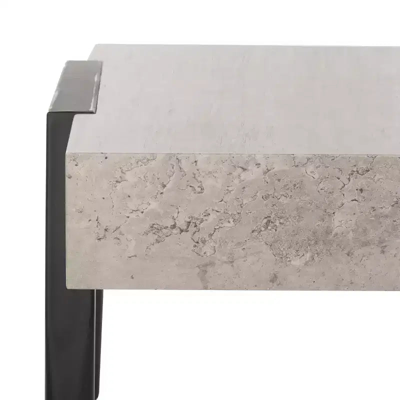 Table Basse Cameron - Gris clair/Noir - Safavieh
