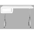 Hanover Desk - FOX2207 - White/Chrome - Safavieh Couture