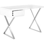 Bureau Hanover - FOX2207 - Blanc/Chrome - Safavieh Couture