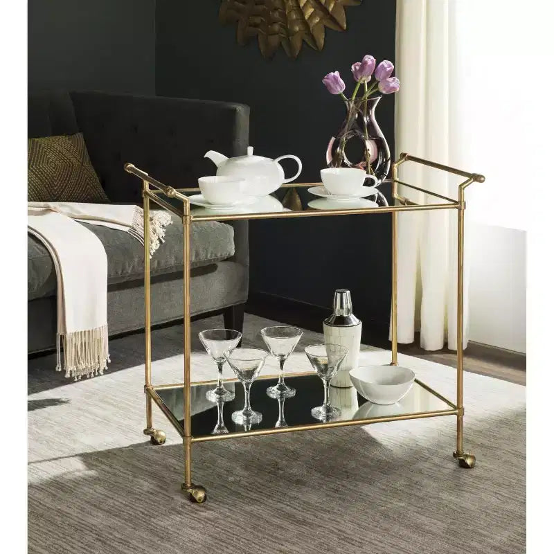 Desserte Felicity - FOX2558A - Or/Miroir - Safavieh