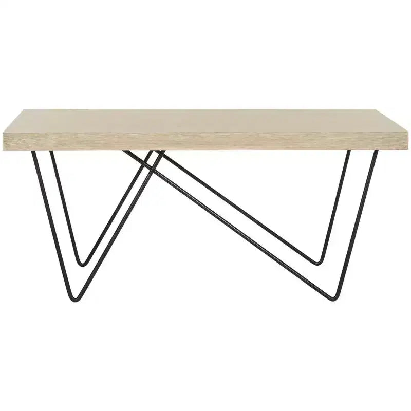 Amos Coffee Table - Light Brown - Safavieh