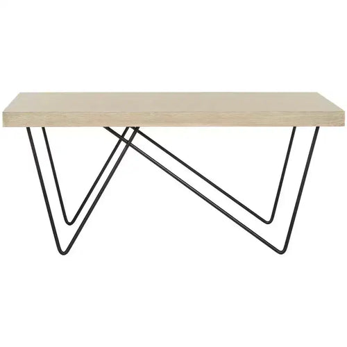 Amos Coffee Table - Light Brown - Safavieh