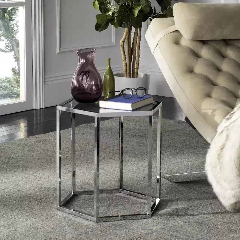 Table d'appoint Teagan - MMT6002A - Chrome - Safavieh