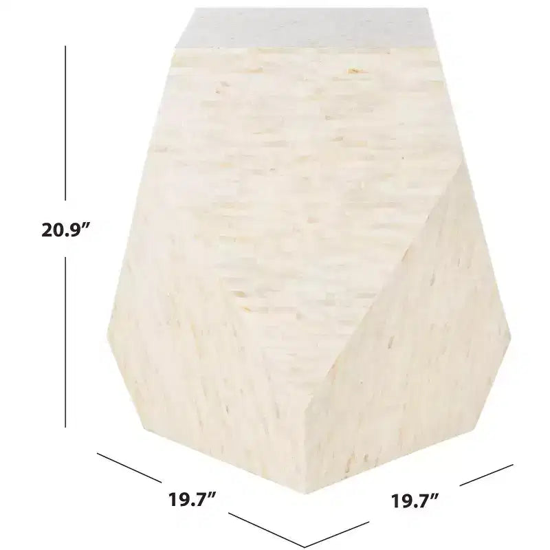 Table d'appoint Lea Mosaic Geometric - TRB1010A - Multicolore/Beige clair - Safavieh