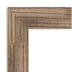 Miroir mural encadré en bois marron étroit non biseauté Amanti Art Owl