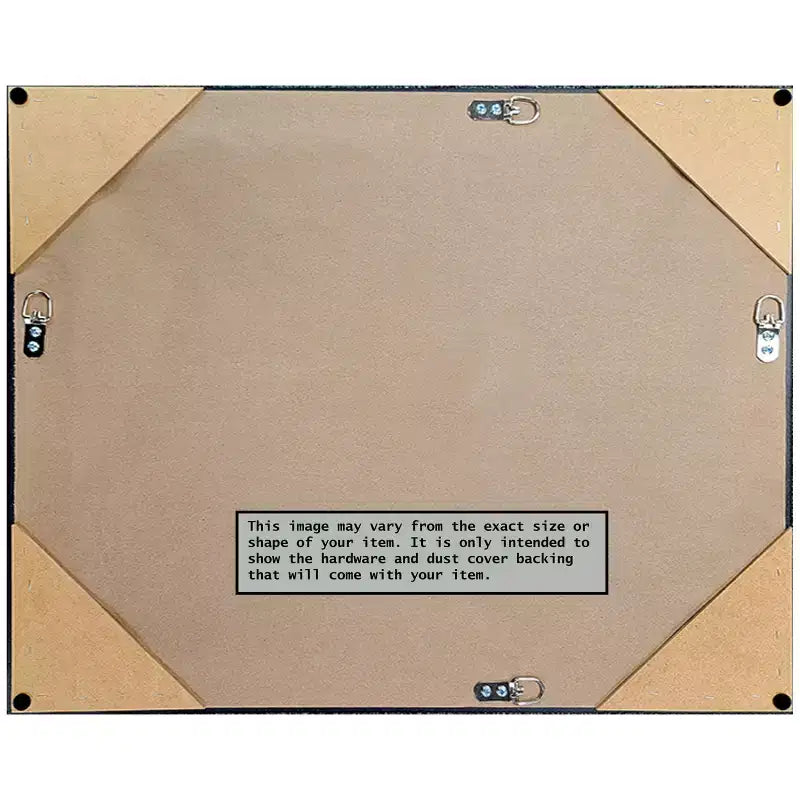 Miroir mural encadré en bois marron étroit non biseauté Amanti Art Owl