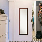 Amanti Art Yale Noyer Non-Biseauté Sur la porte Miroir psyché, Miroir mural 51,5 po x 17,5 po.