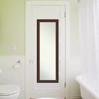 Amanti Art Yale Noyer Non-Biseauté Sur la porte Miroir psyché, Miroir mural 51,5 po x 17,5 po.