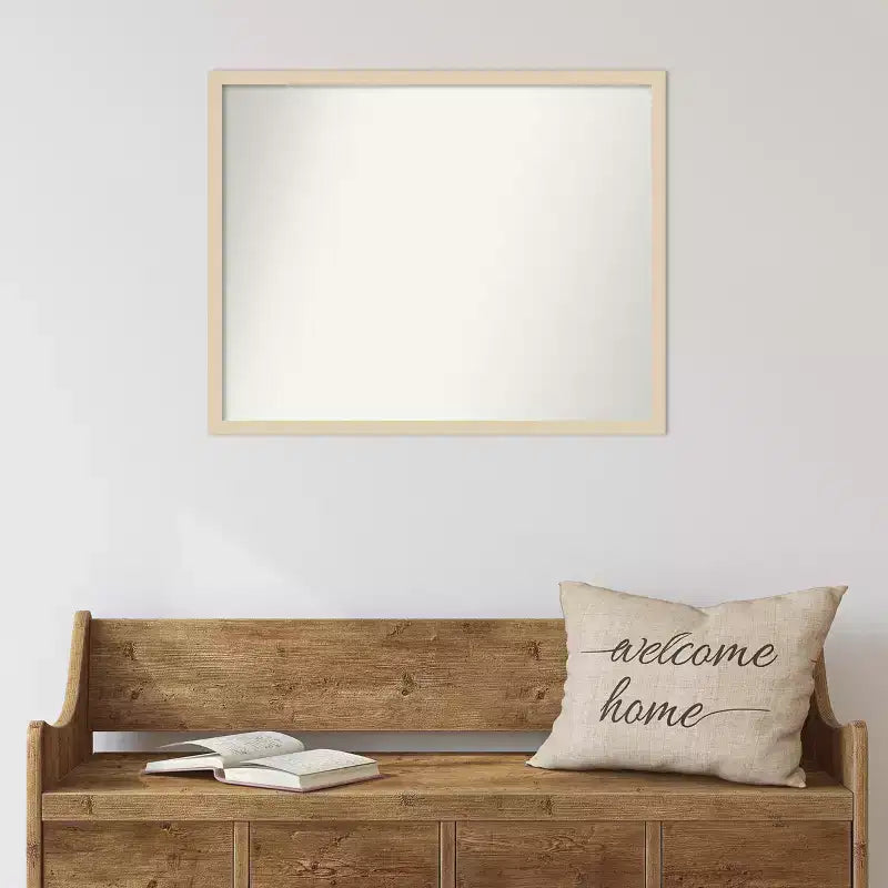 Miroir mural Amant Art Svelte en bois encadré sans biseau
