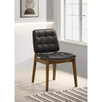 Lot de 2 chaises d'appoint Simple Relax en noyer naturel et noir