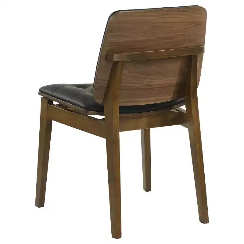 Lot de 2 chaises d'appoint Simple Relax en noyer naturel et noir