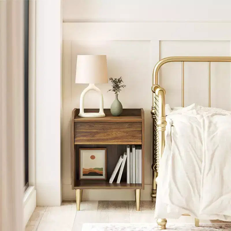 Table de chevet Max & Finn Remy, Noyer