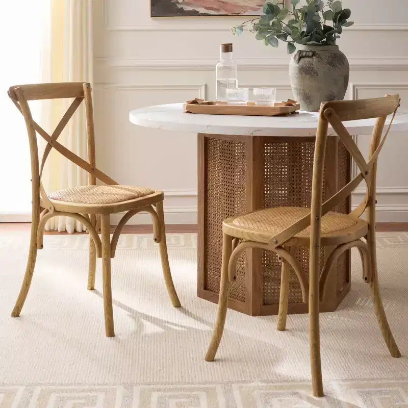 Chaise à dossier croisé Franklin - AMH9500 - Safavieh Couture
