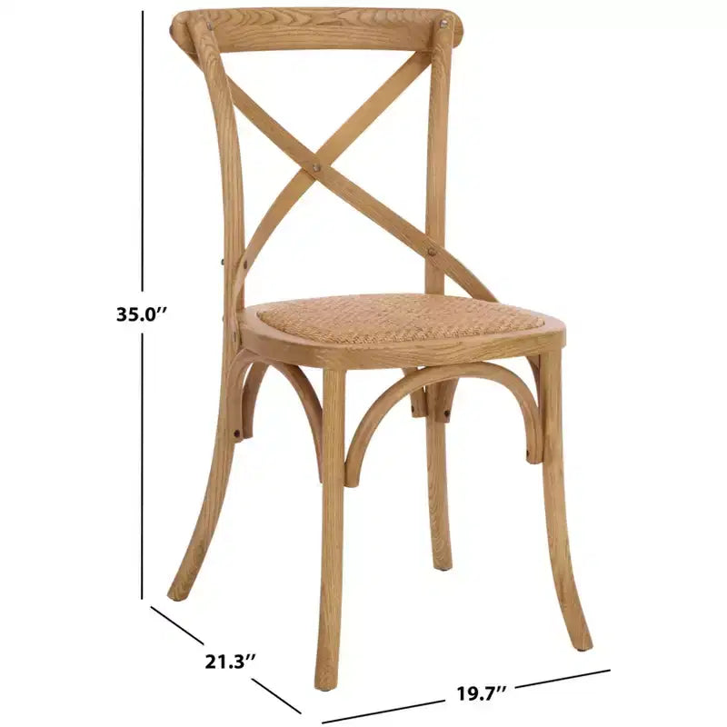 Chaise à dossier croisé Franklin - AMH9500 - Safavieh Couture