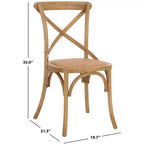 Chaise à dossier croisé Franklin - AMH9500 - Safavieh Couture