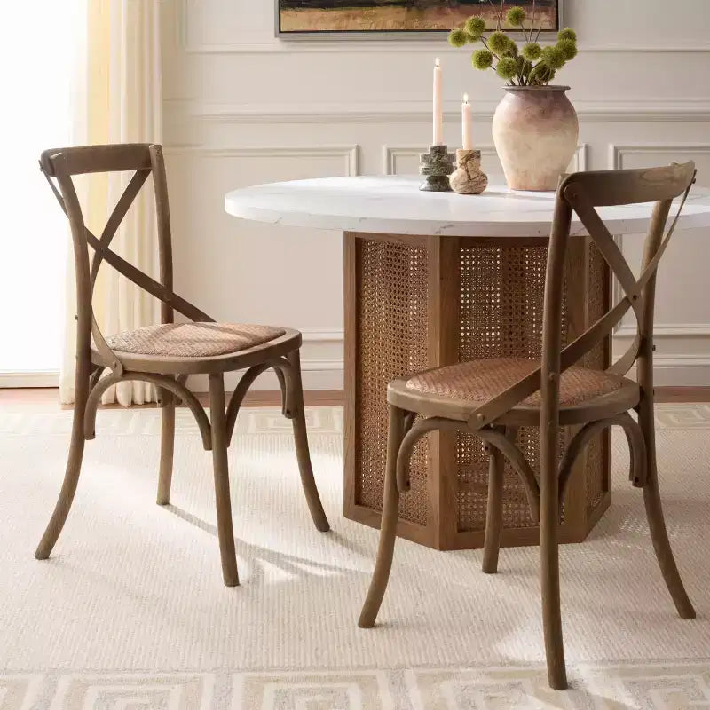 Chaise à dossier croisé Franklin - AMH9500 - Safavieh Couture