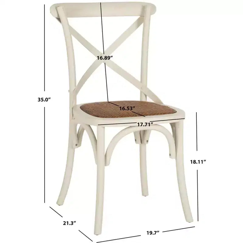 Chaise à dossier croisé Franklin - AMH9500 - Safavieh Couture