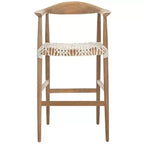 Bandelier Barstool - BST1005 - Natural/White - Safavieh