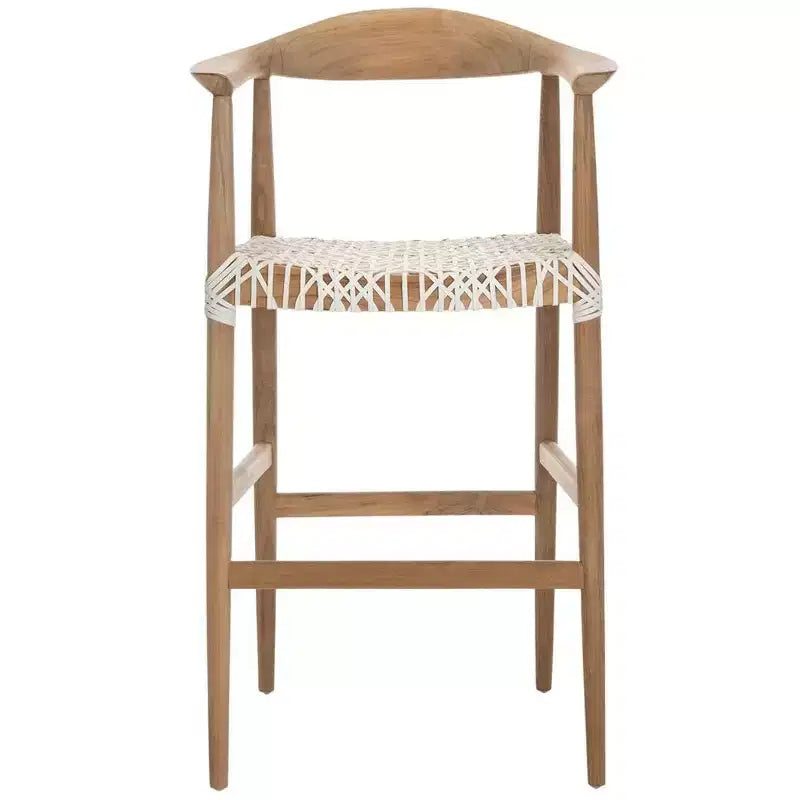 Bandelier Barstool - BST1005 - Natural/White - Safavieh