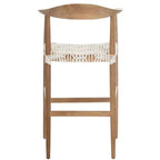 Tabouret de bar Bandelier - BST1005 - Naturel/Blanc - Safavieh