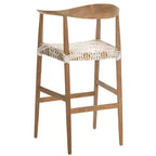 Tabouret de bar Bandelier - BST1005 - Naturel/Blanc - Safavieh