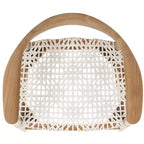 Tabouret de bar Bandelier - BST1005 - Naturel/Blanc - Safavieh