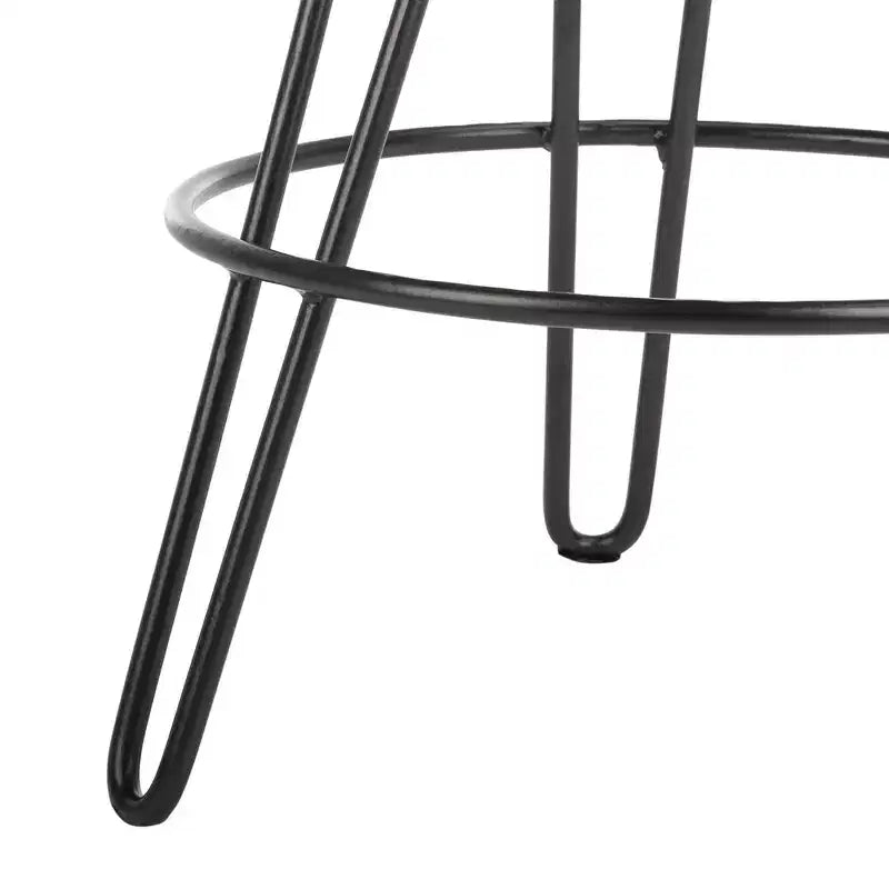 Tabouret de comptoir pivotant réglable Kai - BST3700 - Miel Naturel/Noir - Safavieh