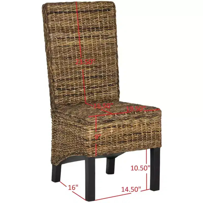 Chaise d'appoint en rotin Pembrooke 19 H (lot de 2) - FOX6520 - Safavieh Couture