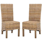 Chaise d'appoint en rotin Pembrooke 19 H (lot de 2) - FOX6520 - Safavieh Couture
