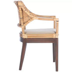 Fauteuil Carlo - SEA4002A - Marron & Miel/Beige - Safavieh