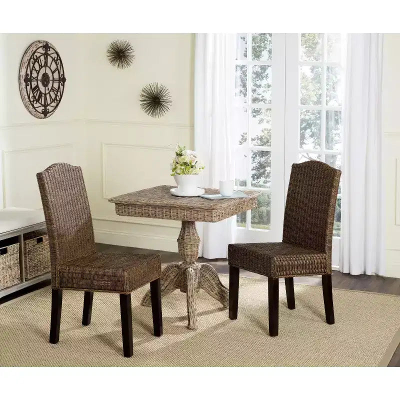 Chaise de salle à manger Odette 19 H en osier (lot de 2) - SEA8015 - Safavieh