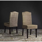 Chaise de salle à manger Odette 19 H en osier (lot de 2) - SEA8015 - Safavieh