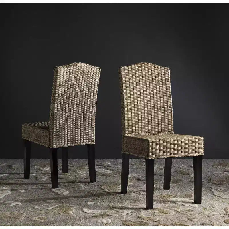 Chaise de salle à manger Odette 19 H en osier (lot de 2) - SEA8015 - Safavieh