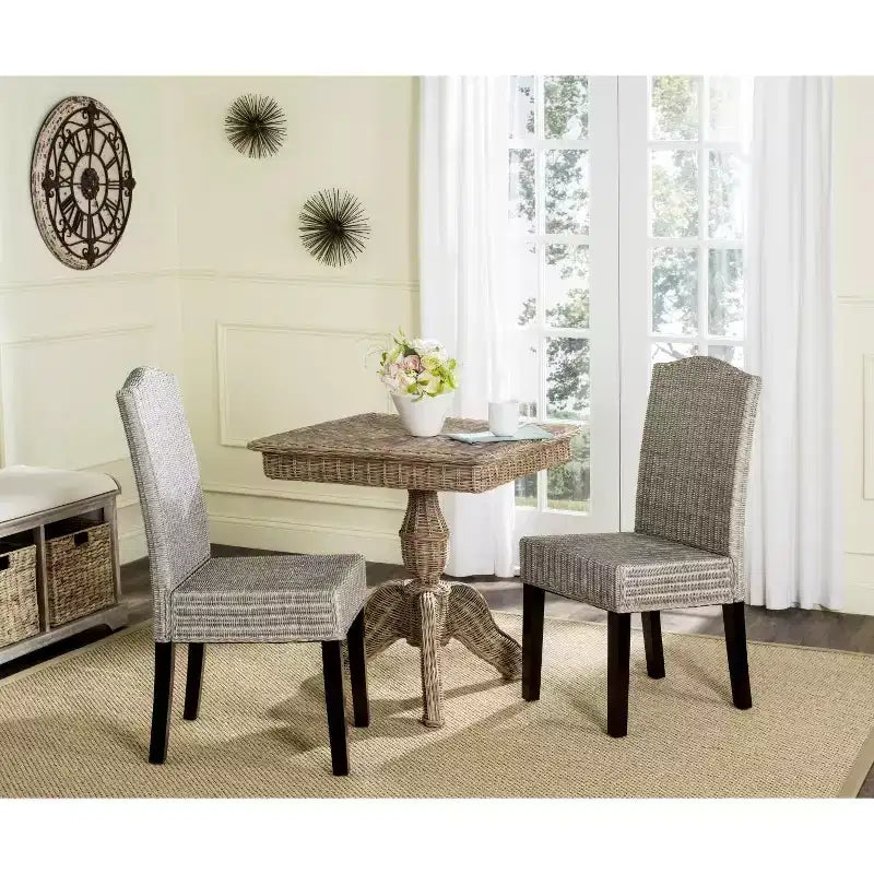 Chaise de salle à manger Odette 19 H en osier (lot de 2) - SEA8015 - Safavieh