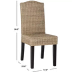 Chaise de salle à manger Odette 19 H en osier (lot de 2) - SEA8015 - Safavieh