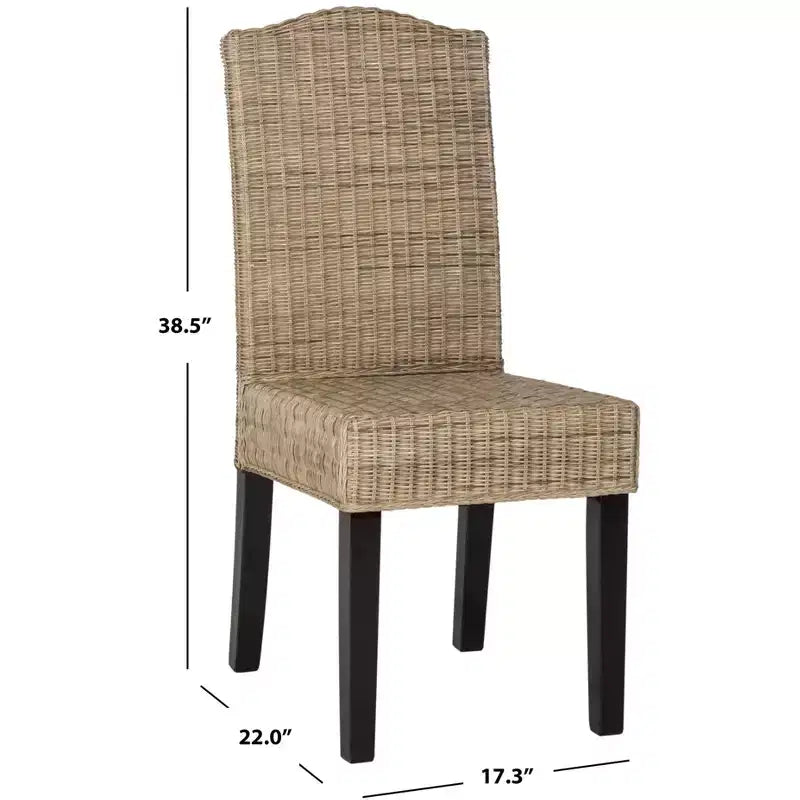 Chaise de salle à manger Odette 19 H en osier (lot de 2) - SEA8015 - Safavieh