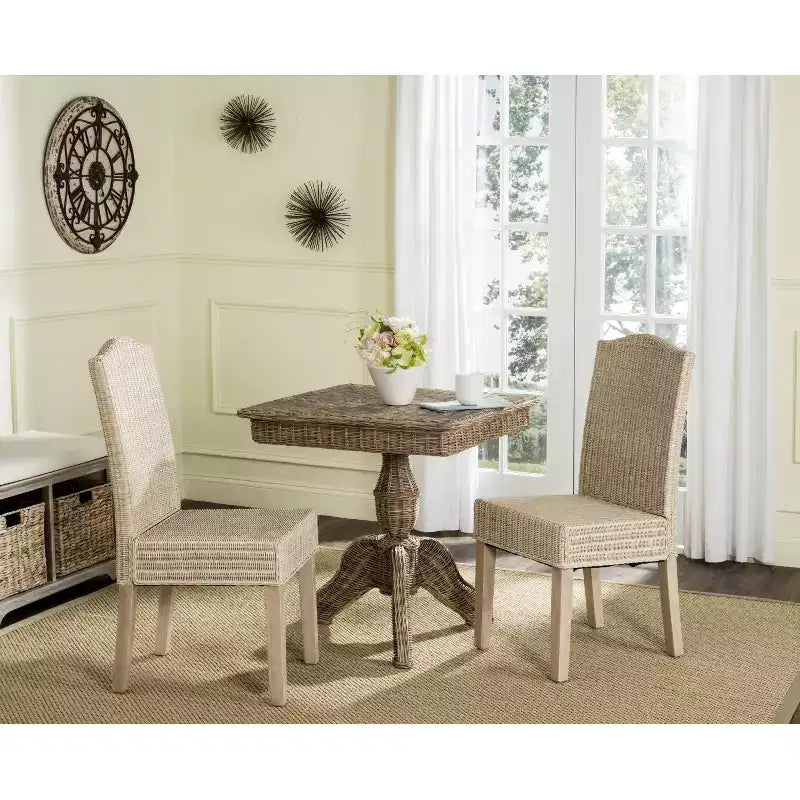 Chaise de salle à manger Odette 19 H en osier (lot de 2) - SEA8015 - Safavieh