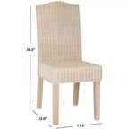 Chaise de salle à manger Odette 19 H en osier (lot de 2) - SEA8015 - Safavieh