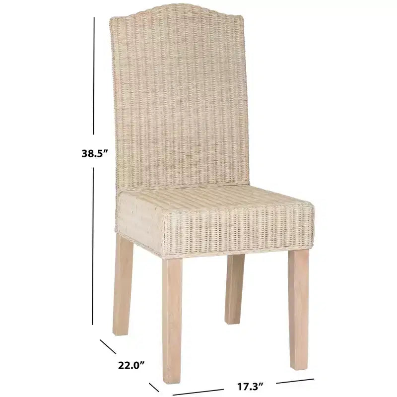 Chaise de salle à manger Odette 19 H en osier (lot de 2) - SEA8015 - Safavieh