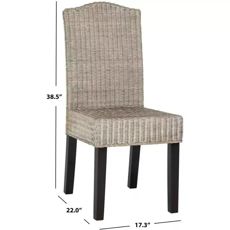 Chaise de salle à manger Odette 19 H en osier (lot de 2) - SEA8015 - Safavieh