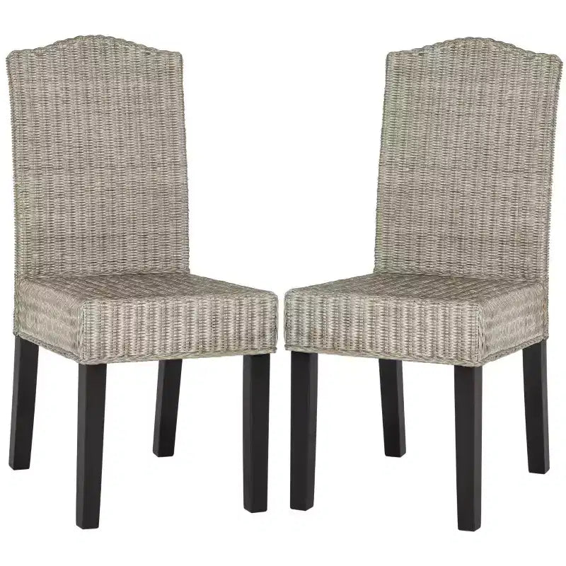 Odette 19 H Wicker Dining Chair (Set of 2) - SEA8015 - Safavieh