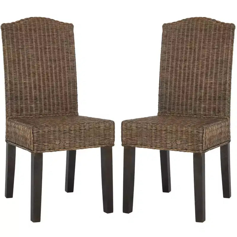 Chaise de salle à manger Odette 19 H en osier (lot de 2) - SEA8015 - Safavieh