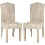 Chaise de salle à manger Odette 19 H en osier (lot de 2) - SEA8015 - Safavieh