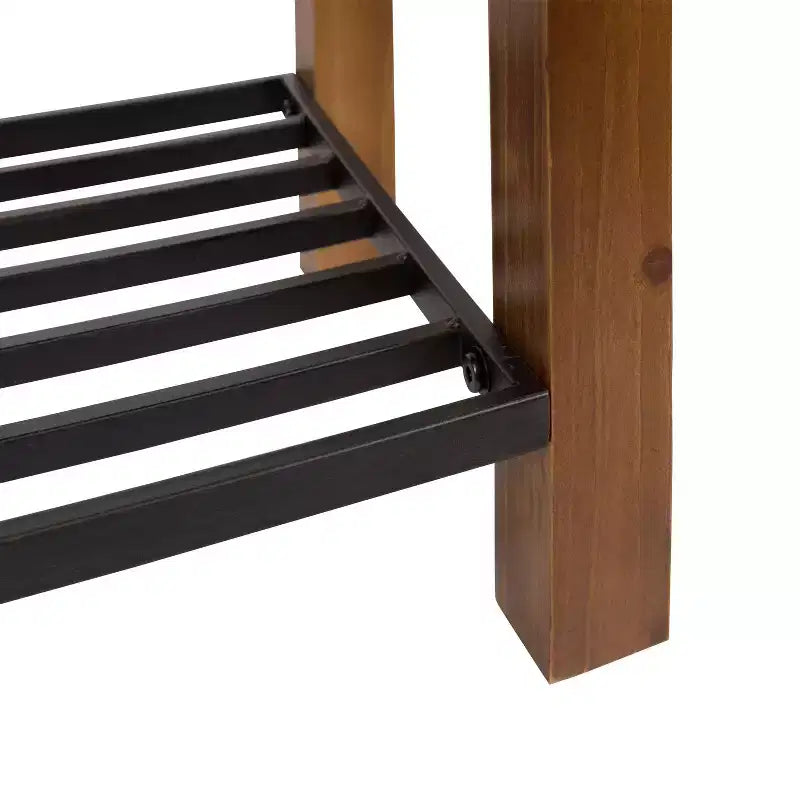 Banc rectangulaire en bois Kate and Laurel Jeran, 36x14x20, brun