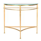 Baur Console Table - AMH8306A - Gold - Safavieh Couture