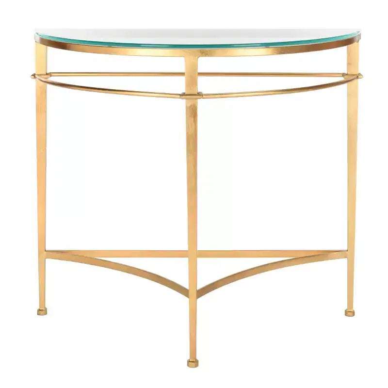 Baur Console Table - AMH8306A - Gold - Safavieh Couture